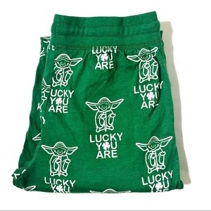 NWOT Green Star Wars Yoda Pajama Joggers Size S